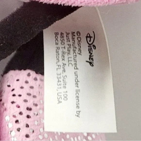 Minnie Mouse DISNEY 10" Plush Stuffed Animal Pink Polka Dot Bling - Picture 4 of 9